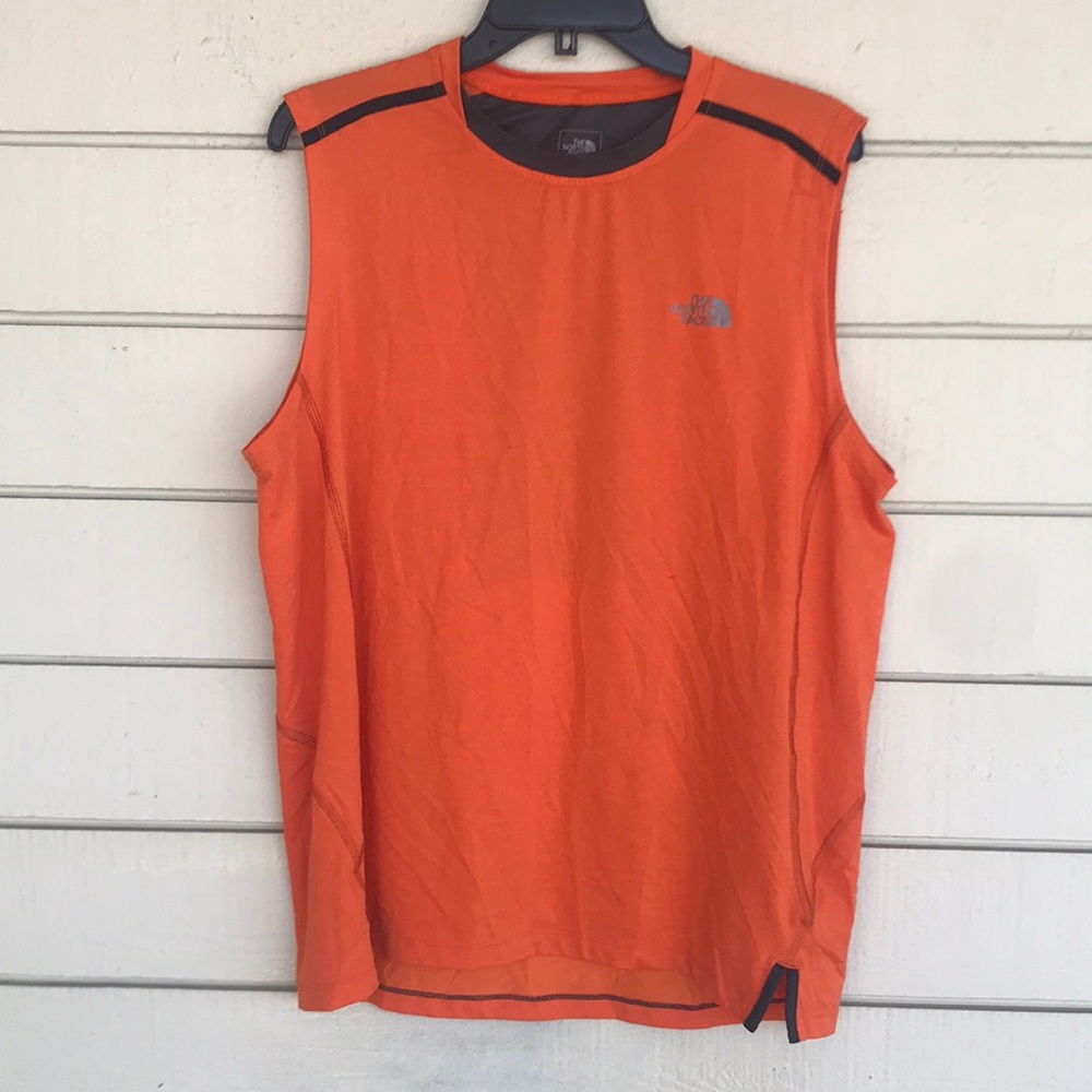 Men’s The North Face Orange Tank Top Sz Large